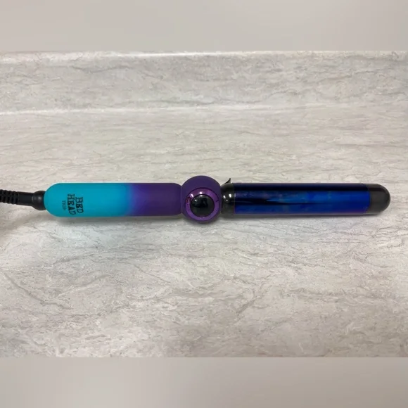 Bed Head Rough Volume Digital Hair Curling Wand 1 1/4" BH379 Purple Teal - Picture 1 of 5
